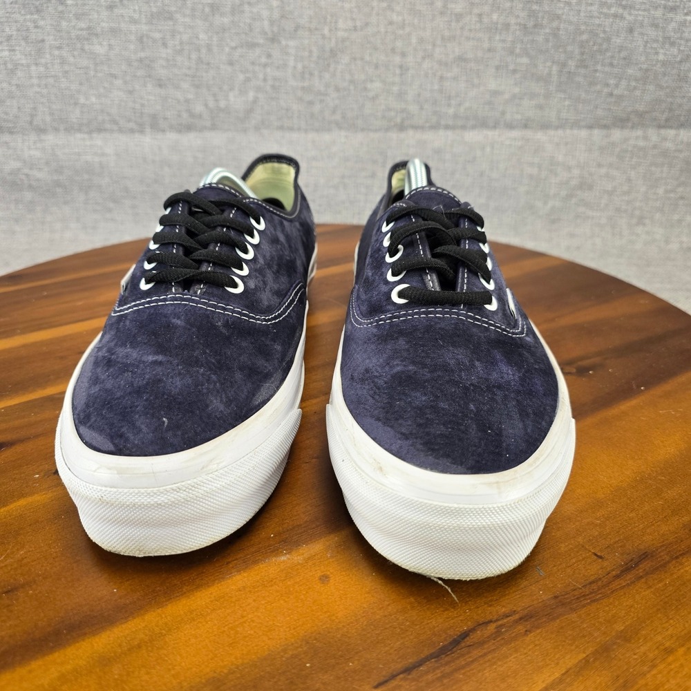 Vans Authentic Navy Blue Suede Low Top Sneakers Mens 11.5 507452 Skate Shoes - Picture 14 of 15